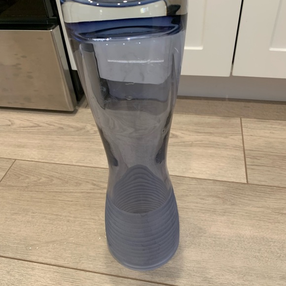 13 7/8” T Blue Vase Made in Poland.  4 1/4” Opening Rim to Rim.  No chips/cracks - Picture 8 of 13